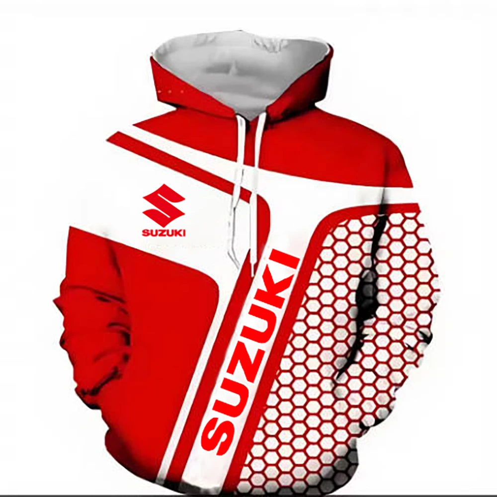 Men's Motorcycle 3D Graphic Hoodie | Skull Rider Pullover Sweatshirt