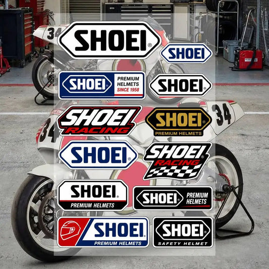 Motorcycle Racing Sticker Sheet – Waterproof PVC Decals