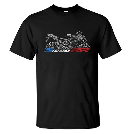 Motorcycle Enthusiast Graphic T-Shirt – 100% Cotton, S–XXXL