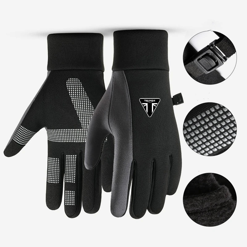 Winddichte Motorradhandschuhe – Warme Motocross-Handschuhe für den Outdoor-Bereich, L/XL