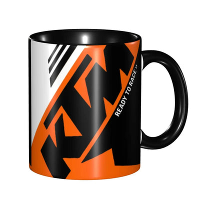 Racing Motorcycle Ceramic Coffee Mug – Biker Gift 330ml