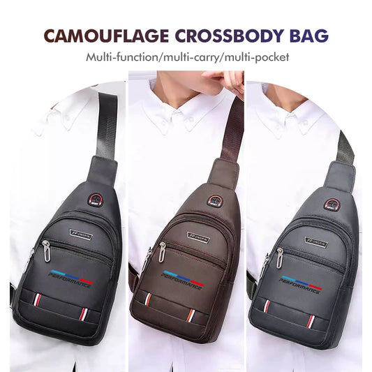 Men's Crossbody Chest Bag – Card Holder & Coin Purse