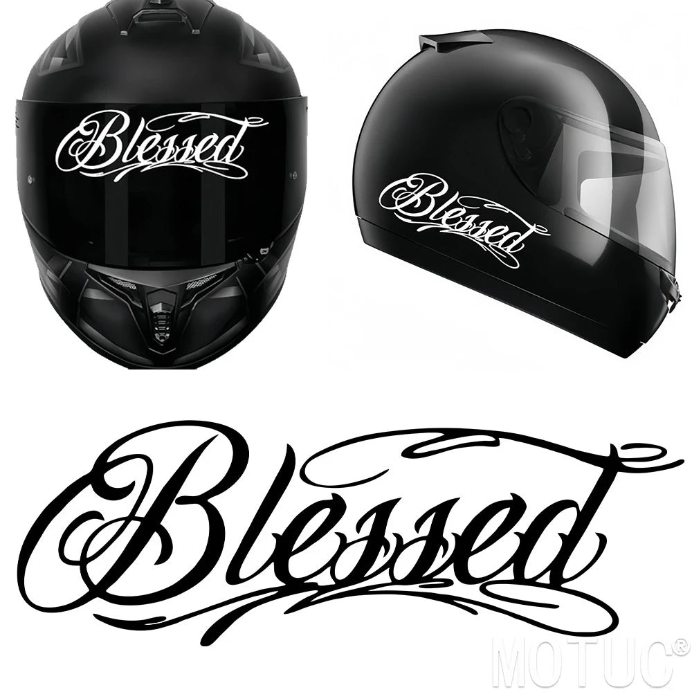 Blessed Motorcycle Sticker – Waterproof Vinyl Decal