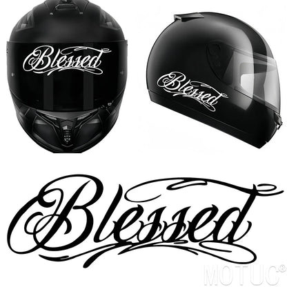 Blessed Motorcycle Sticker – Waterproof Vinyl Decal