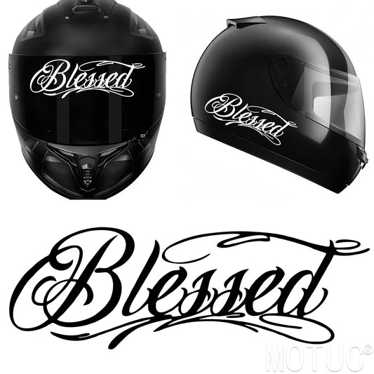 Blessed Motorcycle Sticker – Waterproof Vinyl Decal