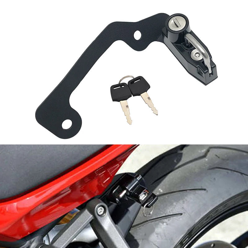 Aluminum Motorcycle Helmet Lock with 2 Keys