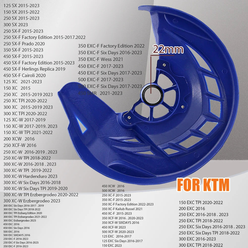Front Brake Disc Guard – 22mm / 26mm Axle, ABS & Aluminium, Fits 275mm Discs