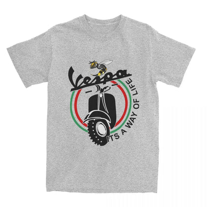 Men's Motorcycle Graphic T-Shirt – 100% Cotton S–5XL