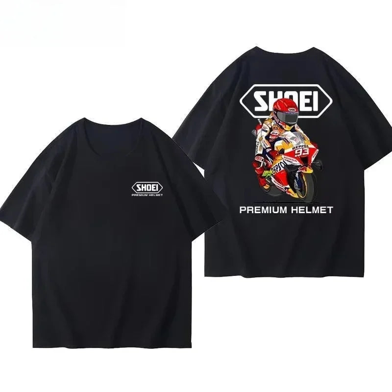 Motorcycle Racing Print T-Shirt – Breathable Quick Dry S–4XL