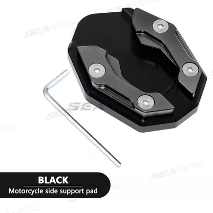 Motorcycle Kickstand Extension Pad – Aluminum Anti-Sink Side Stand