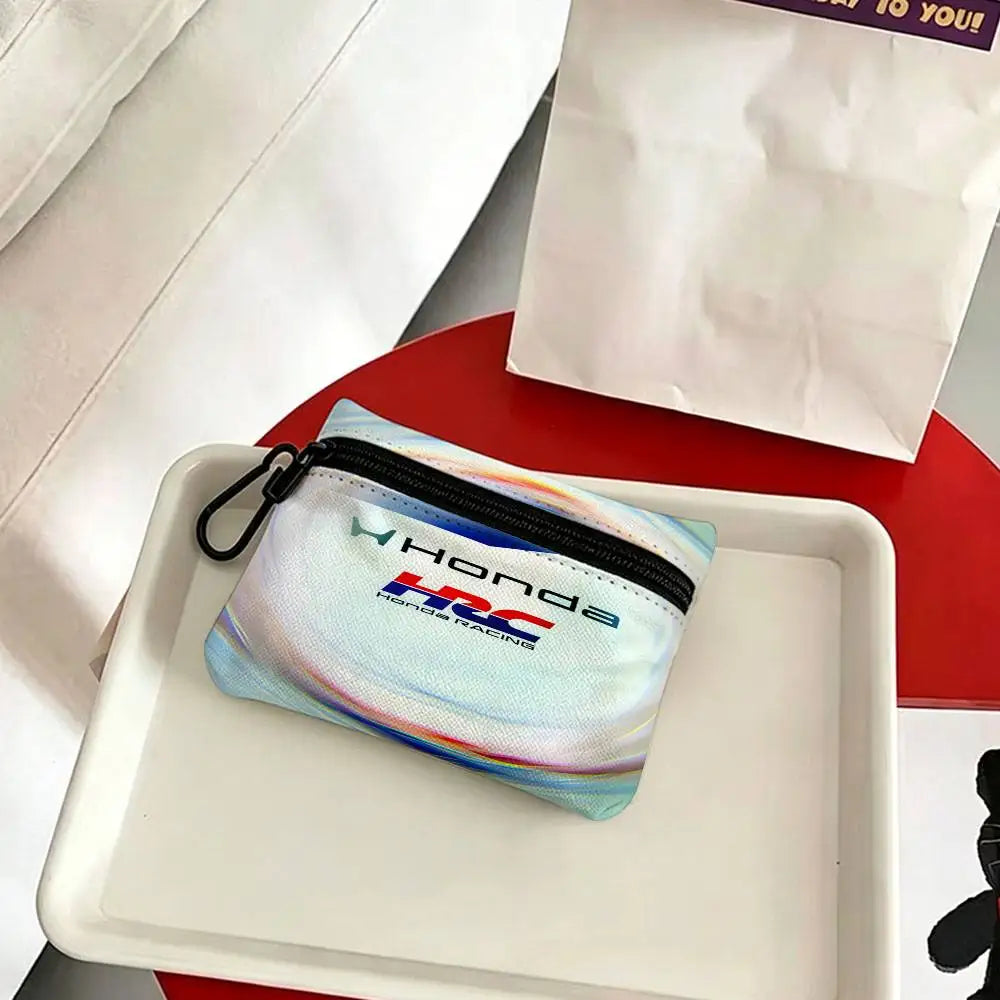 Mini Oxford Zipper Coin Purse with Carabiner – Water-Resistant Pouch