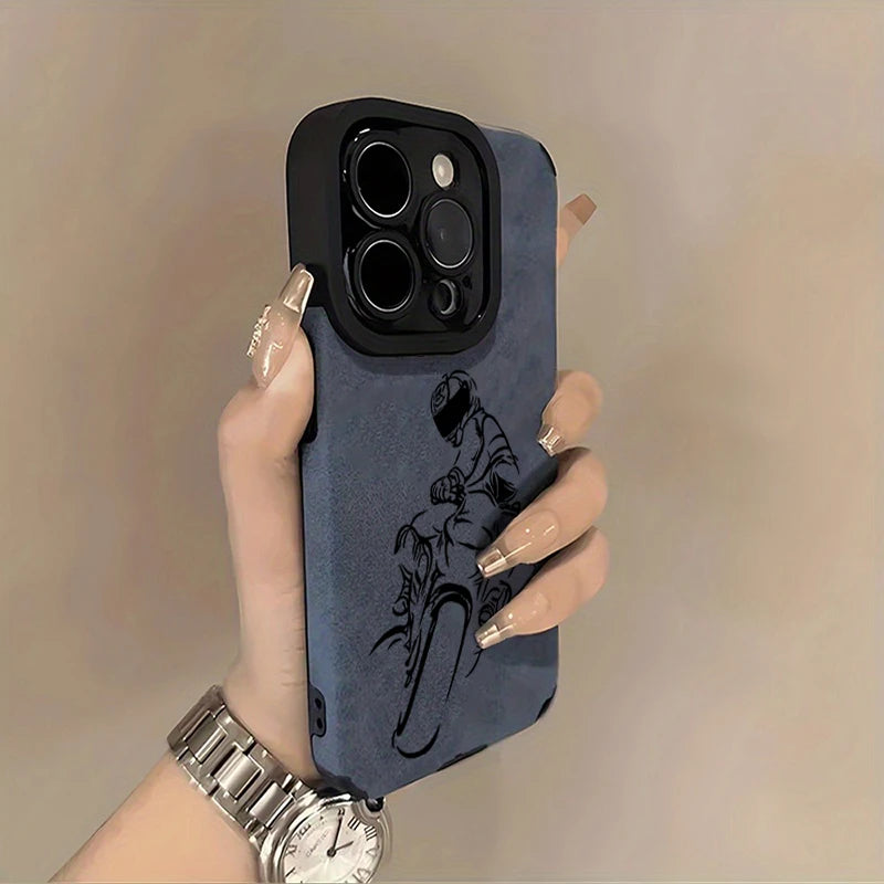 Motorcycle Rider iPhone Case – Anti-Scratch Biker Style Phone Cover