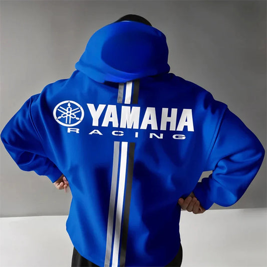 Motorcycle Racing Hoodie – Oversized Cotton Sweatshirt
