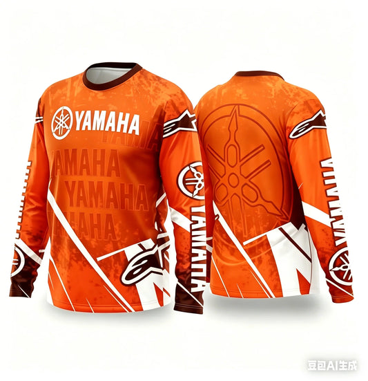 Motorcycle Racing Long Sleeve Jersey – Breathable Off-Road Tee