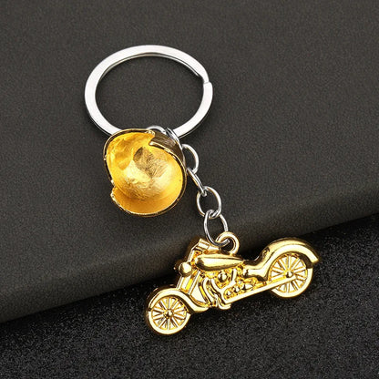 Mini Scooter Keychain – Vintage 3D Metal Moped Key Ring