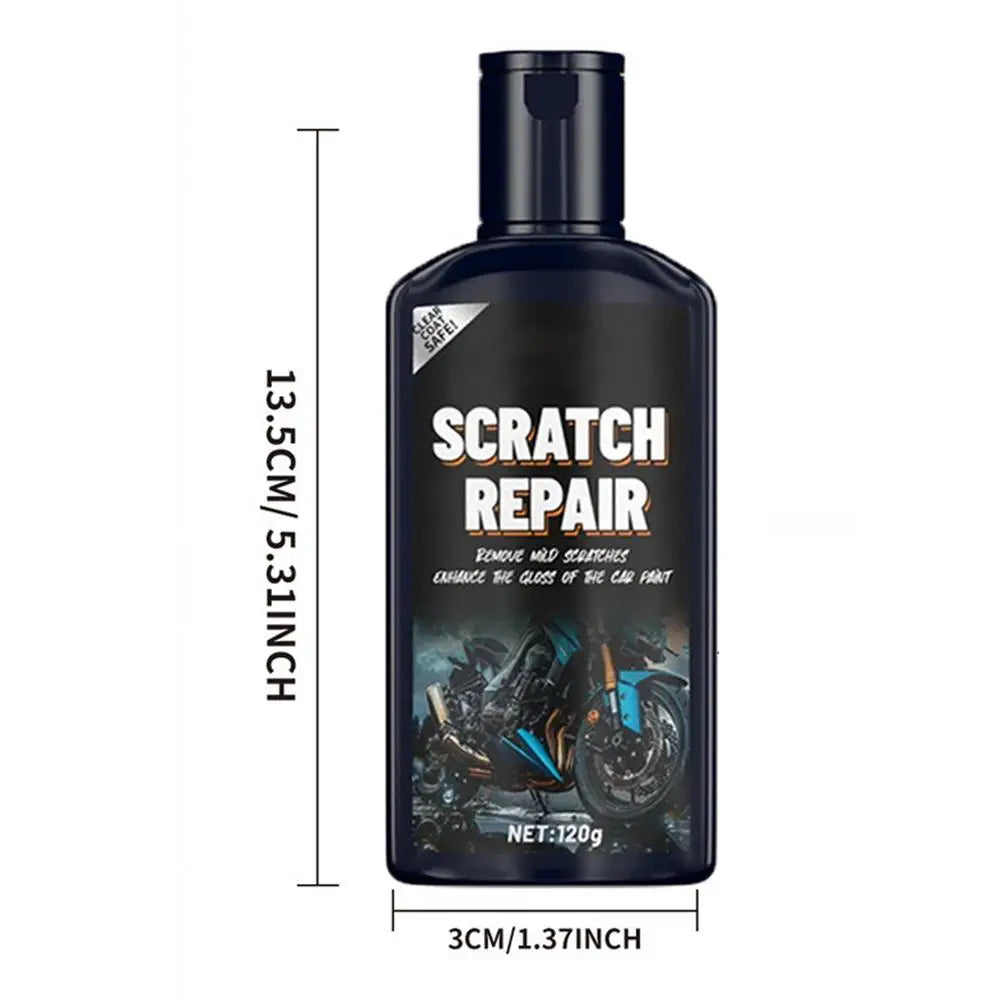 Motorcycle Helmet Scratch Remover Paste 120g with Sponge Applicator — Visor & Goggle Polish