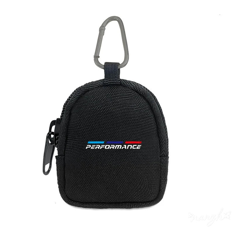 Key Wallet Coin Purse – Zipper Keychain Pouch for Car Enthusiasts