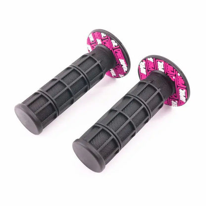 Poignées de guidon en caoutchouc – Paire universelle de 11.7cm pour mini-moto et moto tout-terrain