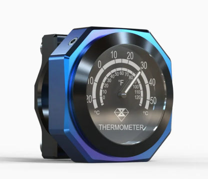 Motorcycle Handlebar Clock & Thermometer — IPX7 Waterproof Luminous