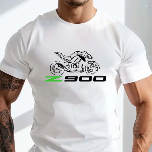 Motorcycle Graphic T-Shirt — Oversized Breathable Tee