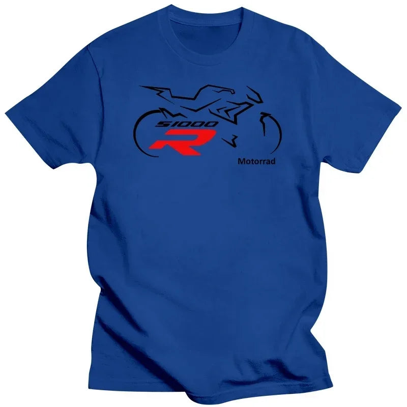 Motorcycle Graphic T-Shirt for Men – 100% Cotton Moto Tee