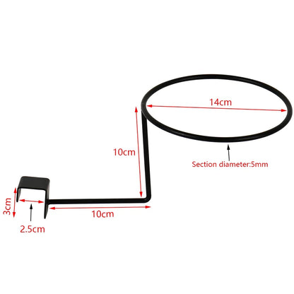 Metal Motorcycle Helmet Wall Stand – Anti-Corrosion Coated Hanger Rack