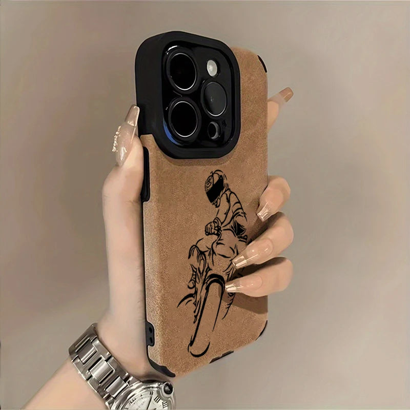 Motorcycle Rider iPhone Case – Anti-Scratch Biker Style Phone Cover