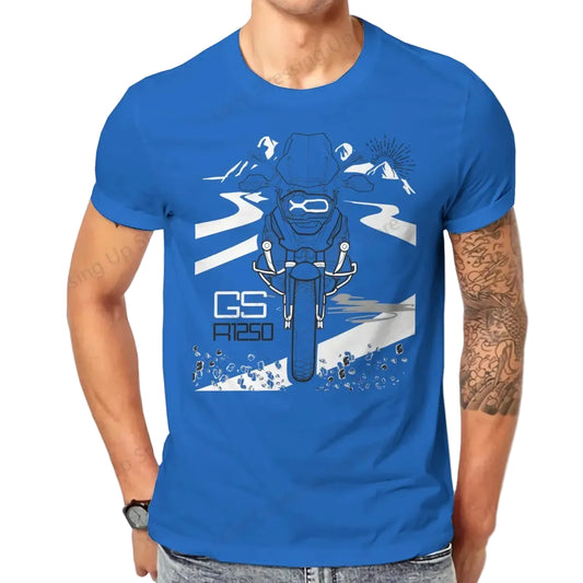 Vintage Motorcycle Graphic T-Shirt – 100% Cotton Breathable Biker Tee