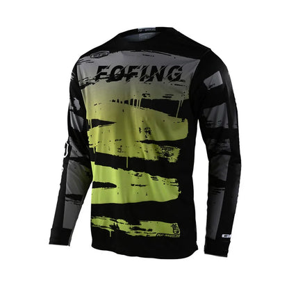 Maglia da motocross traspirante ad asciugatura rapida, maniche lunghe, unisex, da fuoristrada MX e ciclismo da gara