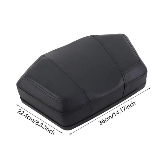 Motorcycle Passenger Seat Cushion – Ergonomic PU Leather Pillion Backrest Pad