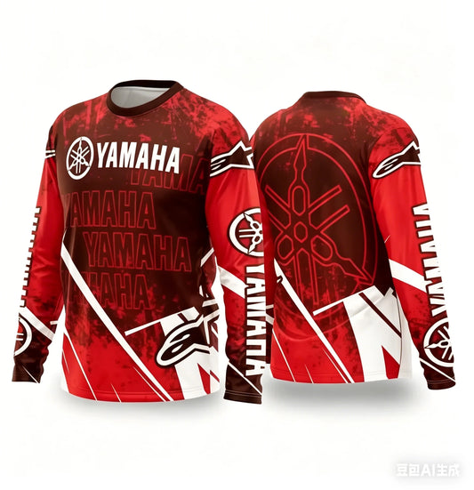 Motorcycle Racing Long Sleeve Jersey – Breathable Off-Road Tee