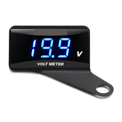 Mini LED Motorcycle Voltmeter with Bracket – DC 12V–100V Digital Display