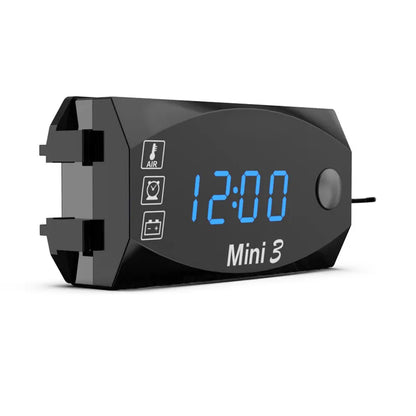 Digitale 3-in-1-Motorraduhr – Thermometer und Voltmeter, IP67