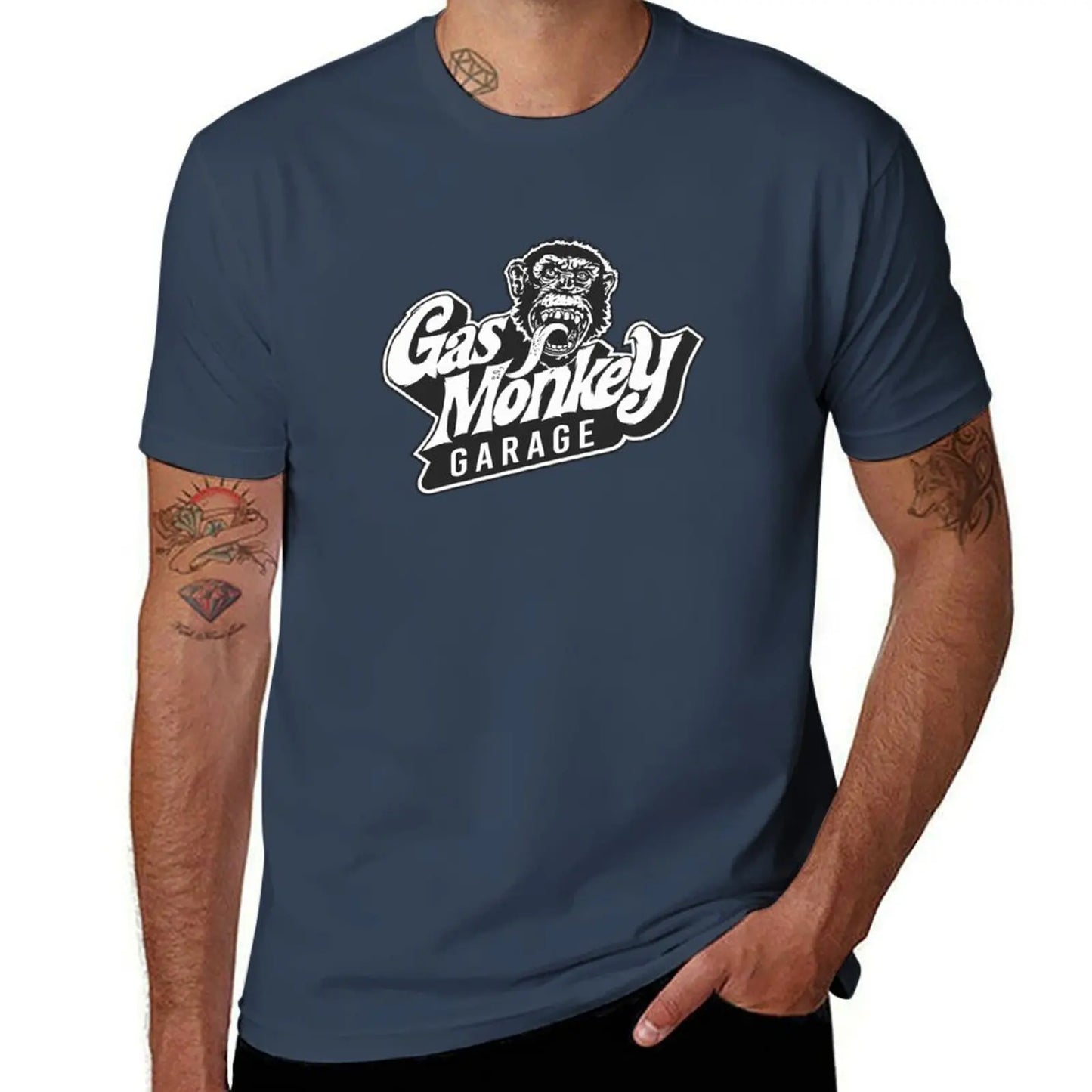Garage Monkey Graphic T-Shirt – 100% Cotton Unisex Tee | 11 Colors