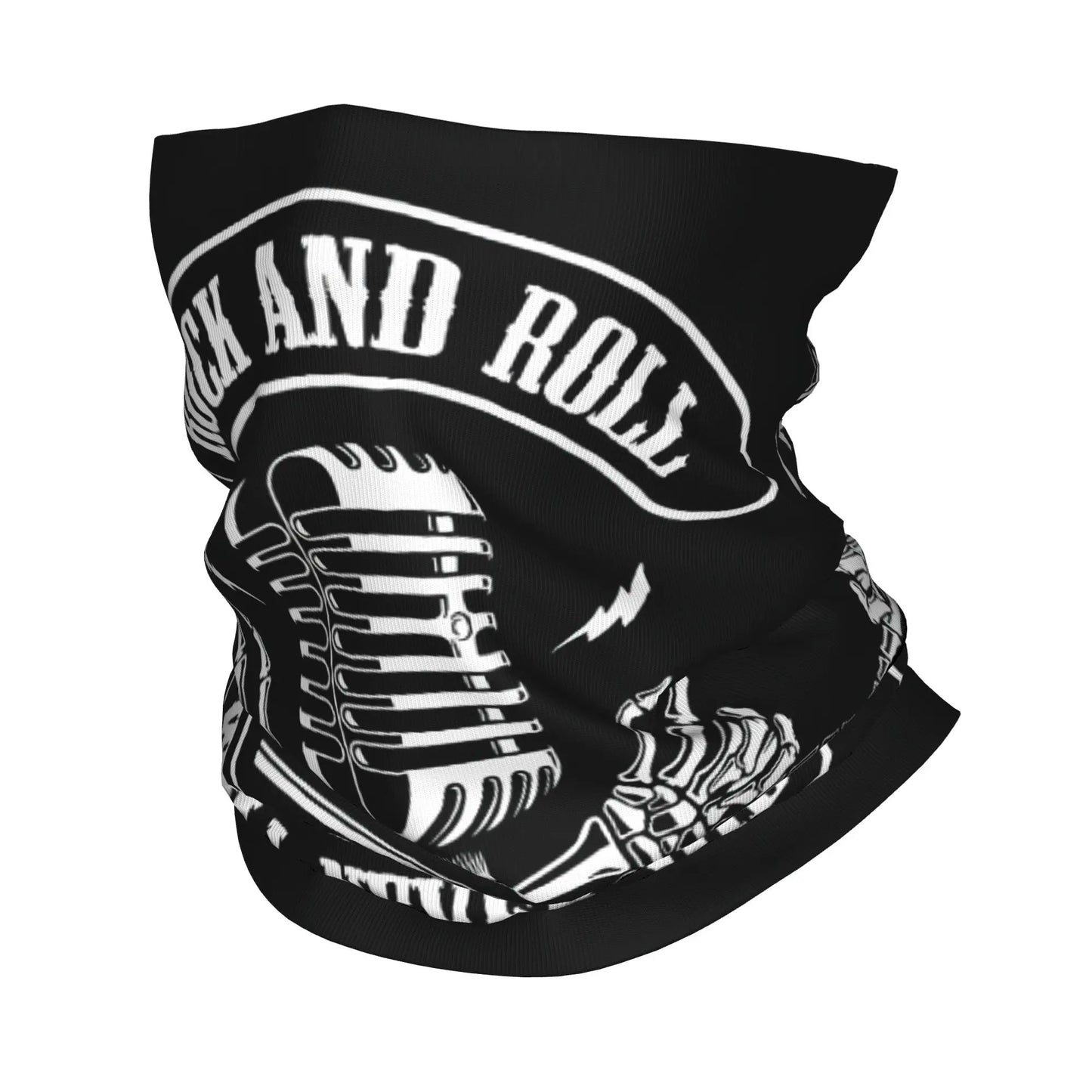 Rock & Skull Graphic Tube Bandana Neck Gaiter – Unisex Face Cover & Balaclava | 24 Designs