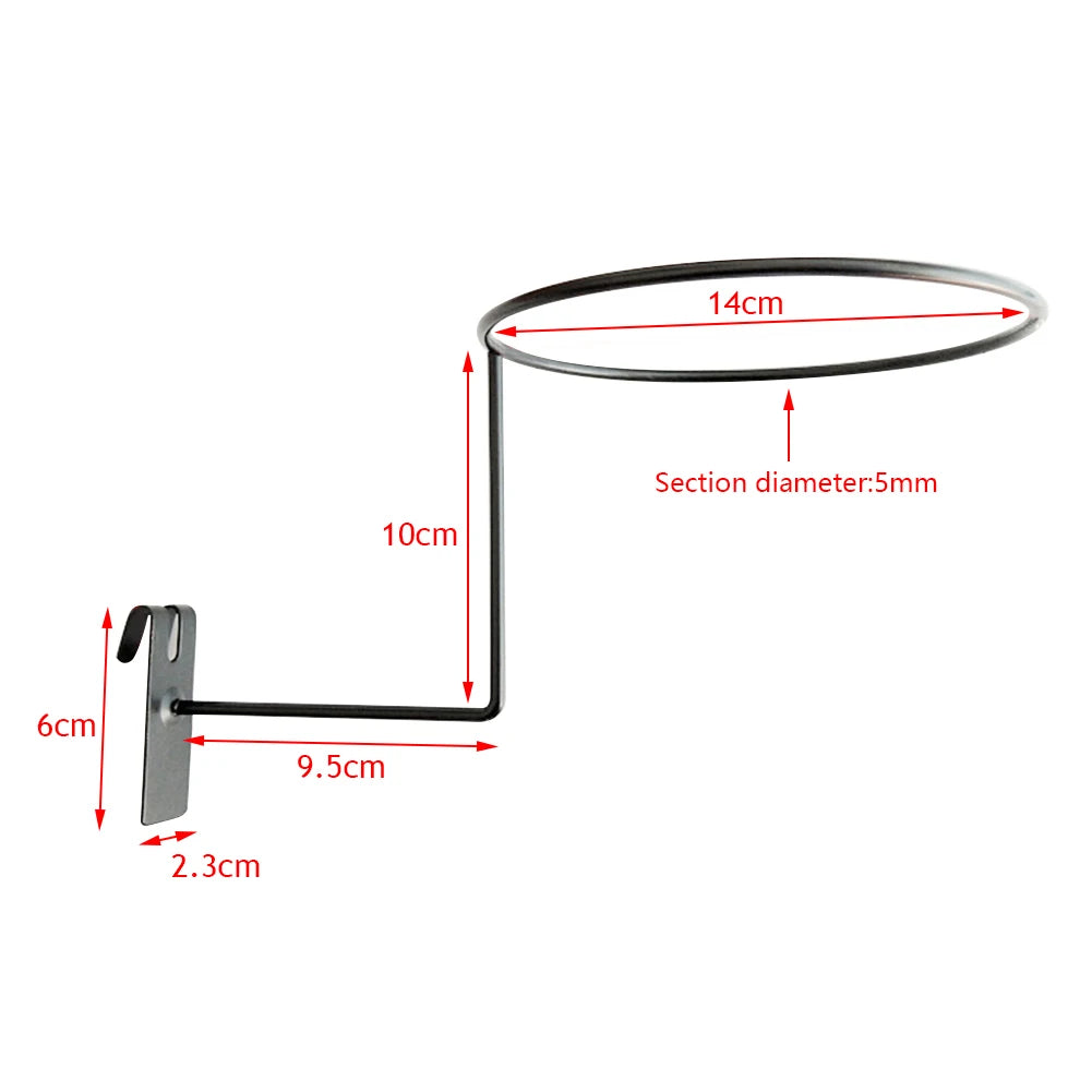 Metal Motorcycle Helmet Wall Stand – Anti-Corrosion Coated Hanger Rack