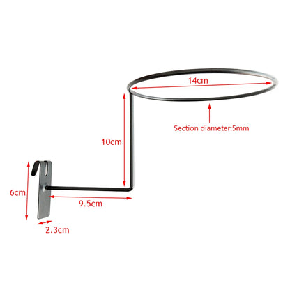 Metal Motorcycle Helmet Wall Stand – Anti-Corrosion Coated Hanger Rack
