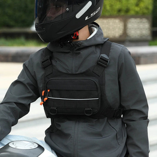 Motorcycle Chest Rig Bag – Tactical Vest Harness Pack
