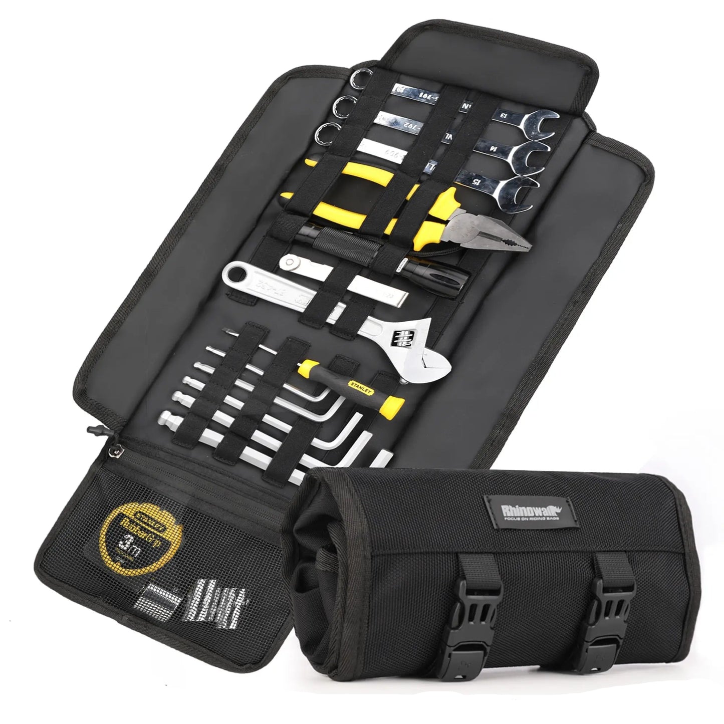 Motorcycle Tool Roll Bag – Portable Saddle Storage Pouch for Outdoor & Repair