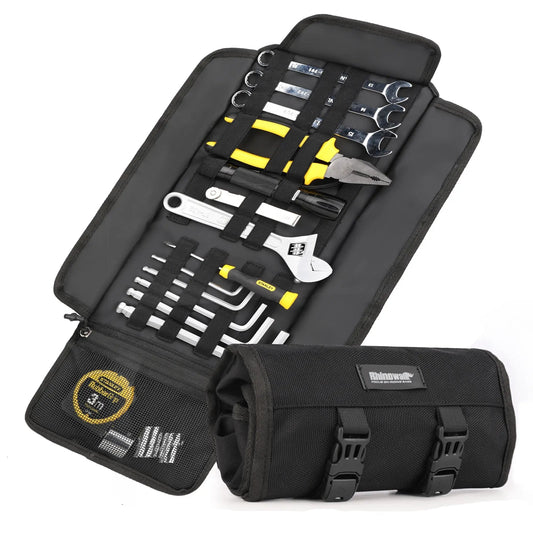 Motorcycle Tool Roll Bag – Portable Saddle Storage Pouch for Outdoor & Repair