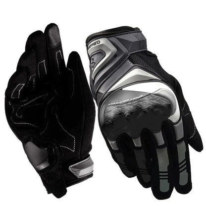Full-Finger Motorcycle Gloves – Touchscreen, Hard-Shell Knuckle, Breathable
