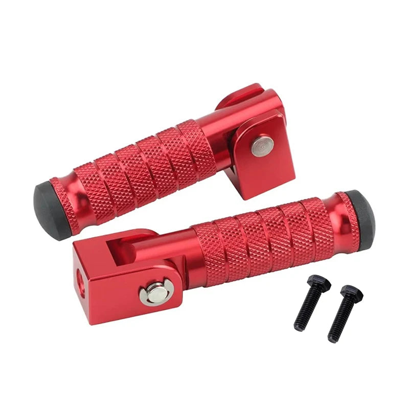 Repose-pieds arrière pliables en aluminium – M8 universels pour moto tout-terrain et vélo (paire)