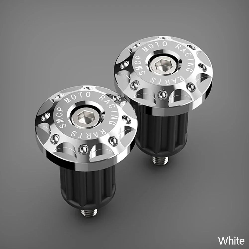 Tappi terminali CNC in alluminio per manubrio – Coppia universale di contrappesi da 22 mm