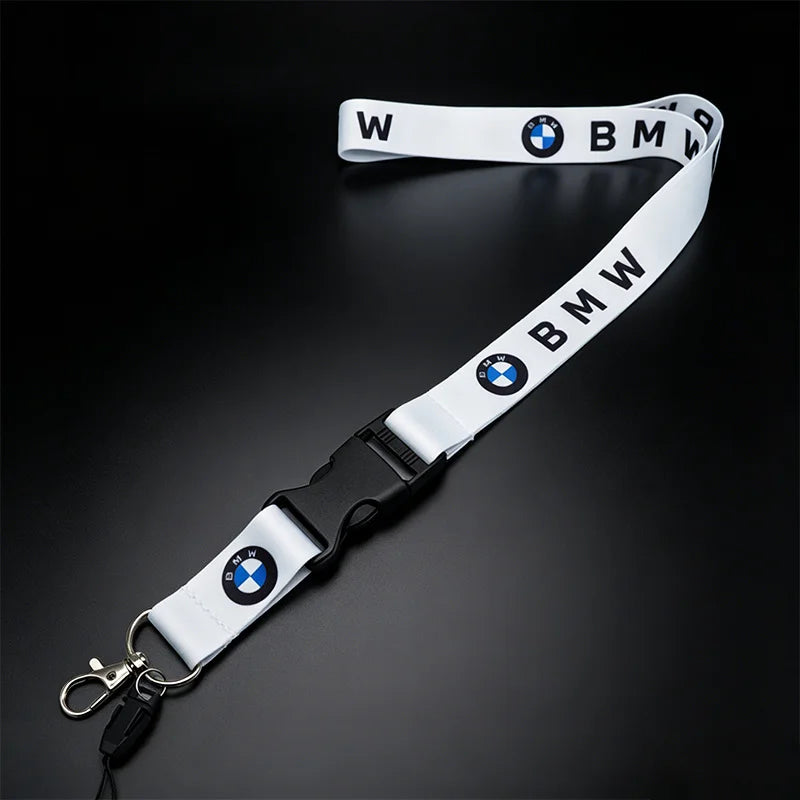 Motorsport Performance Nylon Lanyard Keychain – Emblem Print