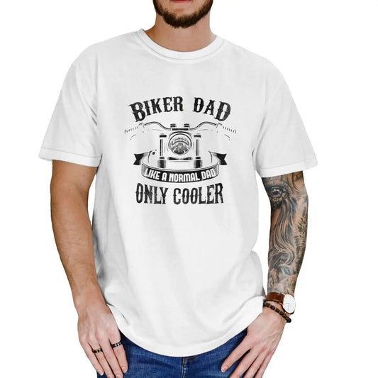 Biker Dad Graphic T-Shirt – Vintage Motorcycle Tee for Men
