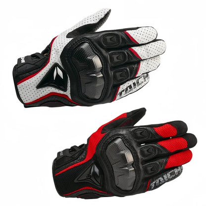 Men's Genuine Leather Motorcycle Gloves