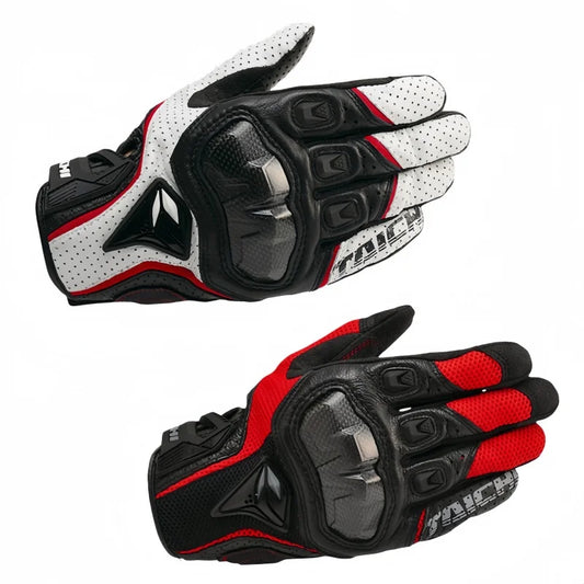 Men's Genuine Leather Motorcycle Gloves