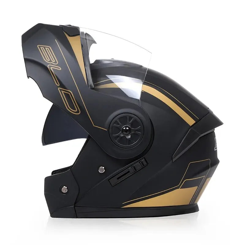 Modularer Motorradhelm mit hochklappbarem Doppelvisier – Integralhelm, Unisex