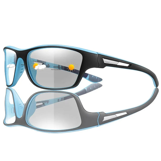 Photochromic Sport Sunglasses – UV400 Auto-Darkening Riding Eyewear
