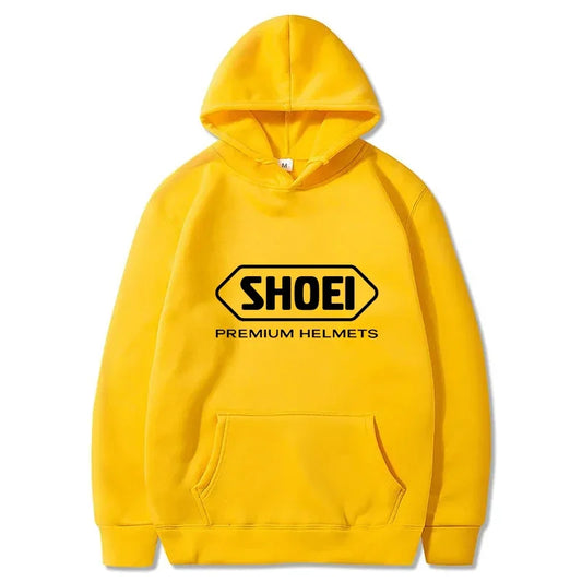 Helmet Print Motorcycle Hoodie – Long Sleeve Pullover for Riders